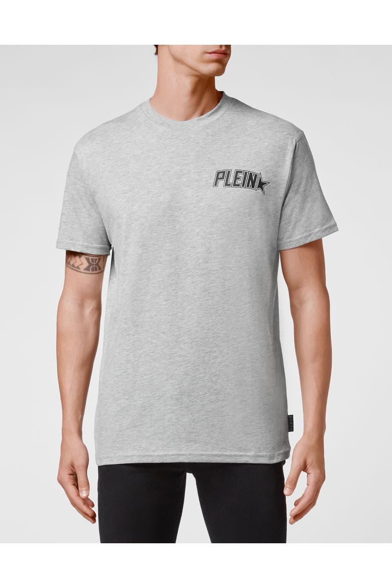 T-Shirt Round Neck Men, Main, color, grey
