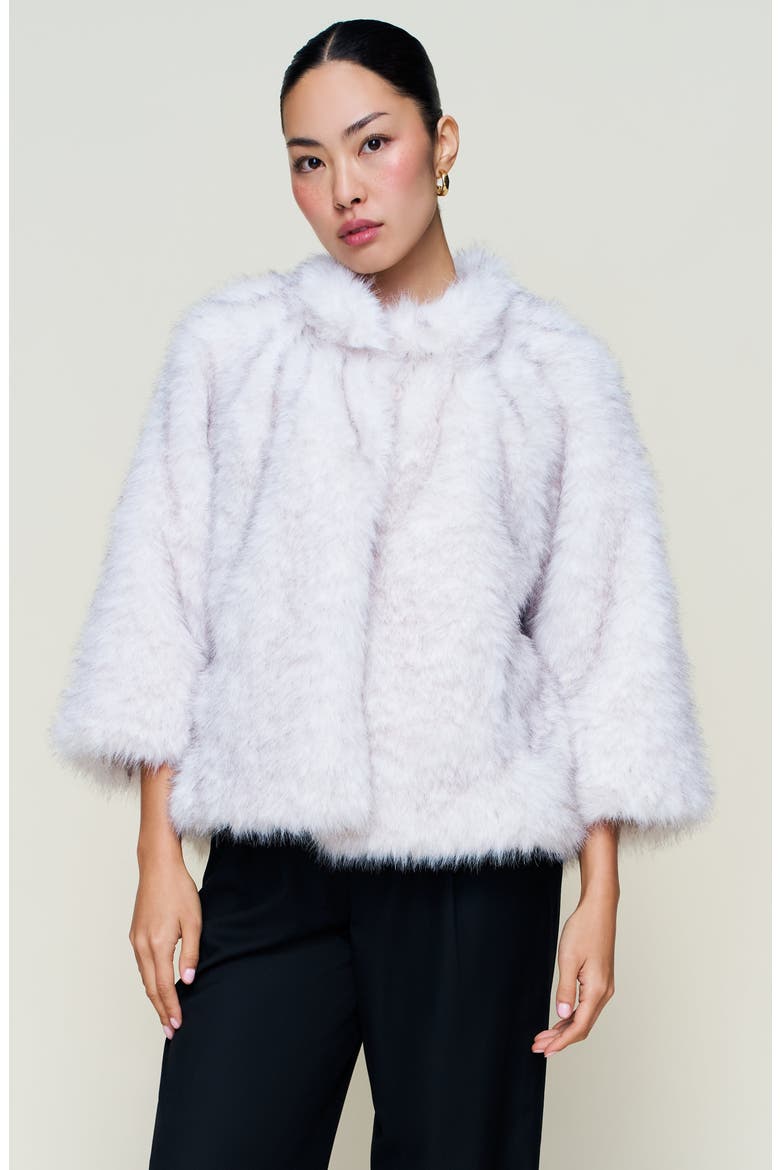 Lucienne Faux Fur Outerwear, Alternate, color, Arctic Cream