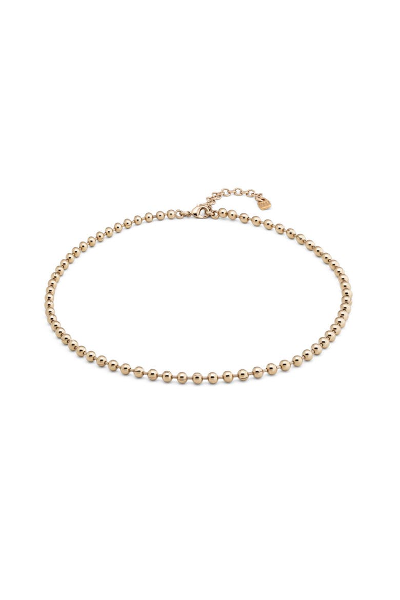 Pulse Bead Necklace, Alternate, color, Gold