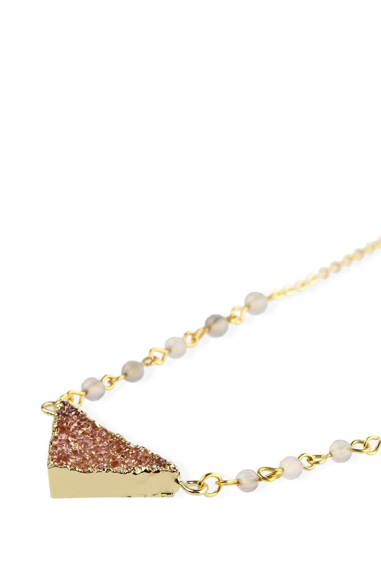 SAACHI Druzy Triangle Necklace (Women) | Nordstromrack
