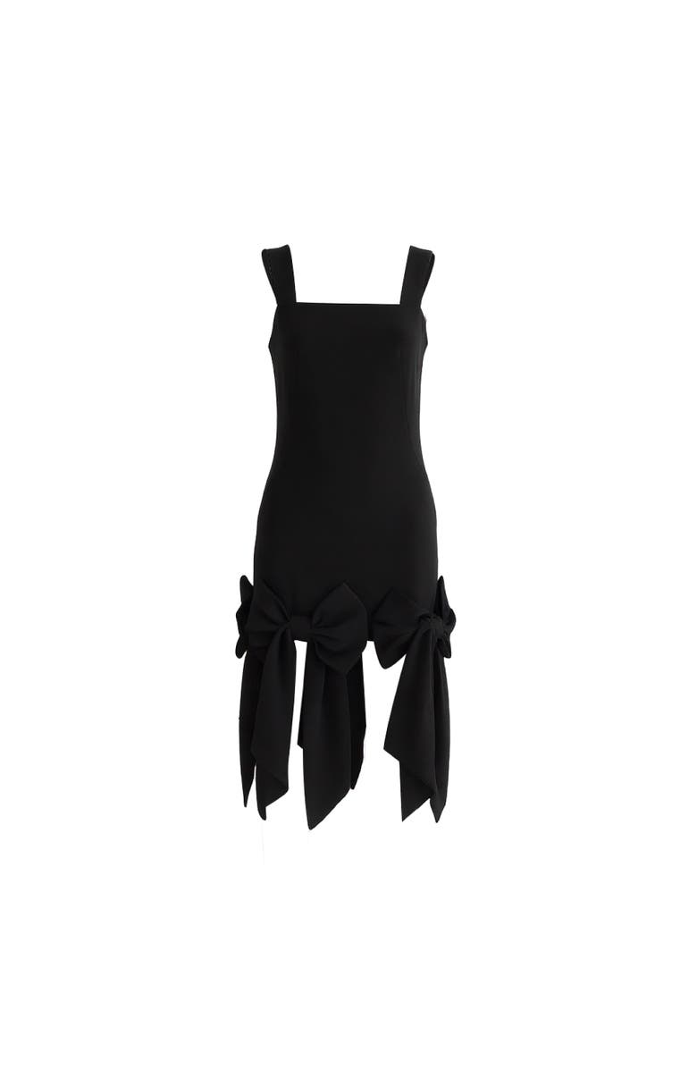 Tulleen Bow-Tail Dress, Main, color, Black