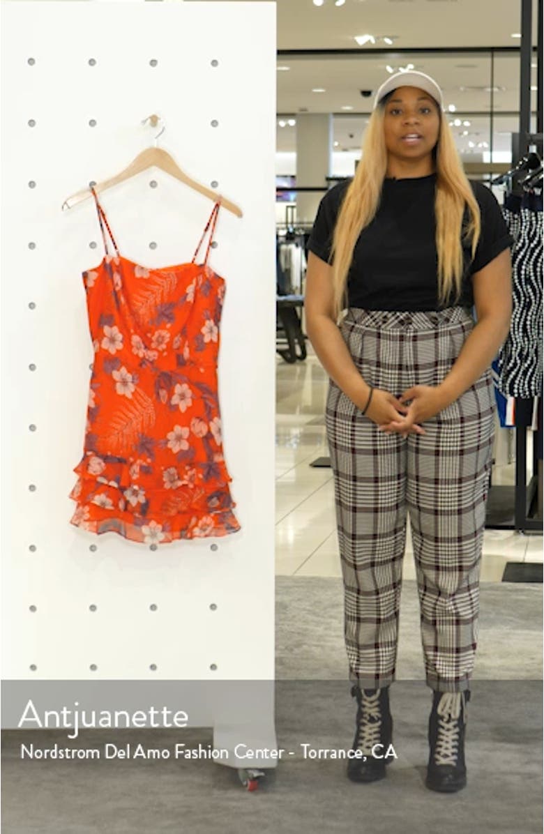 Floral Frill Minidress, sales video thumbnail