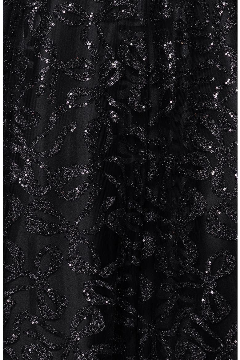 Strappy Illusion Bodice Ballgown, Alternate, color, BLACK