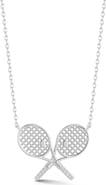 SPHERA MILANO Tennis Racket Pendant Necklace