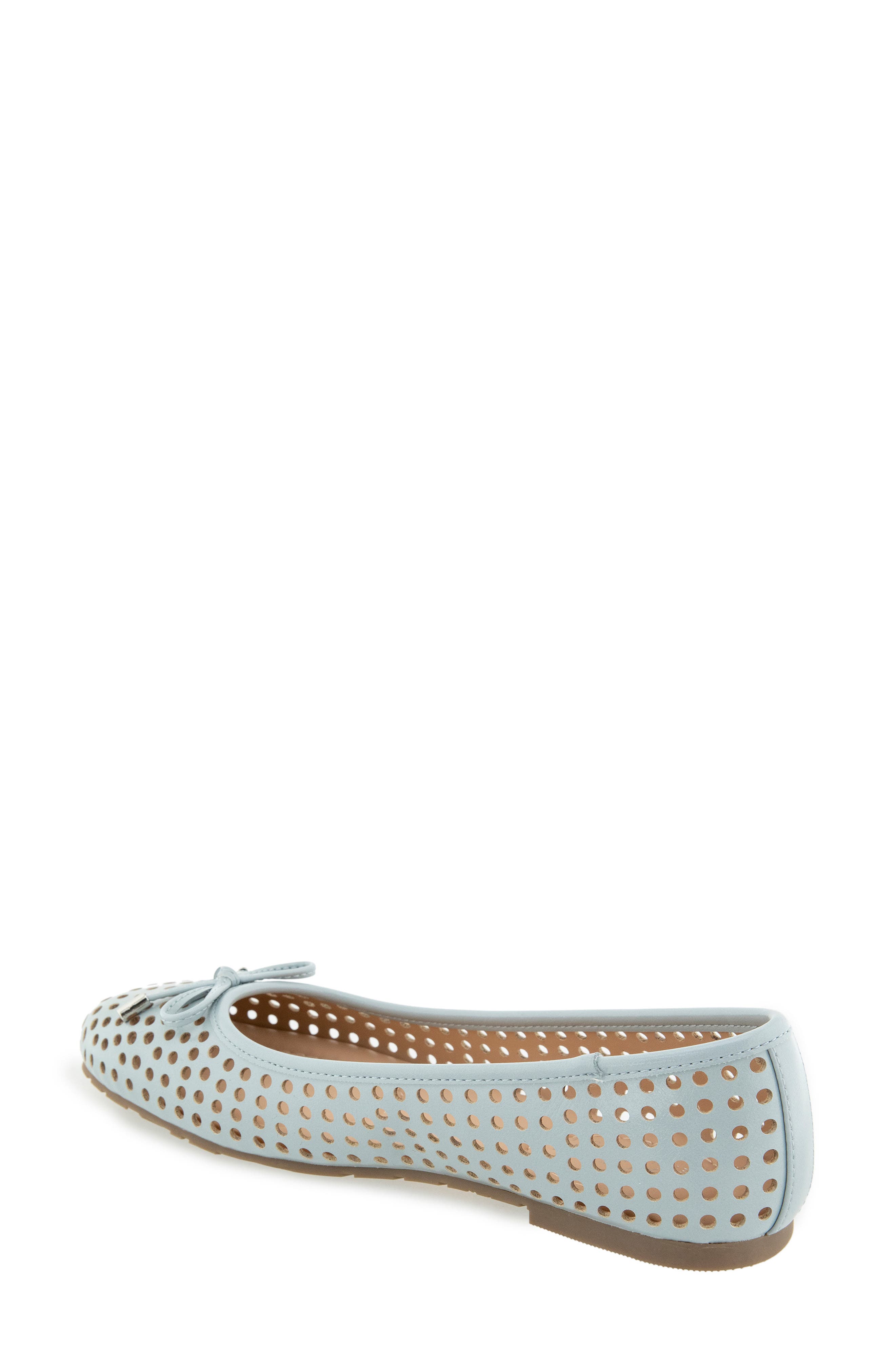 Reaction Kenneth Cole Elstree Perforated Ballet Flat, Alternate, color, Steel Blue