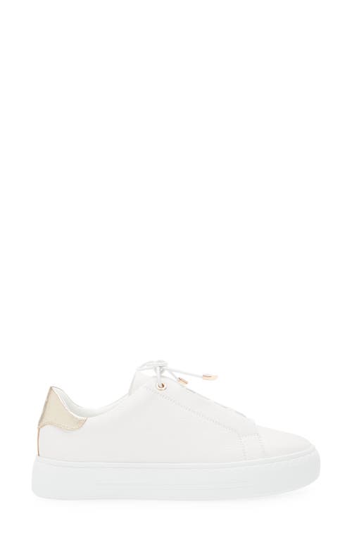 Regarde Le Ciel Nathaly Platform Sneaker In White/plati 7549