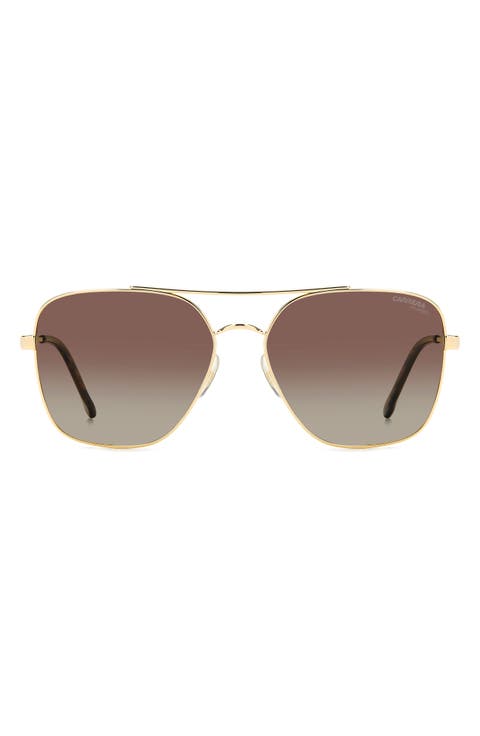 60mm Gradient Square Sunglasses