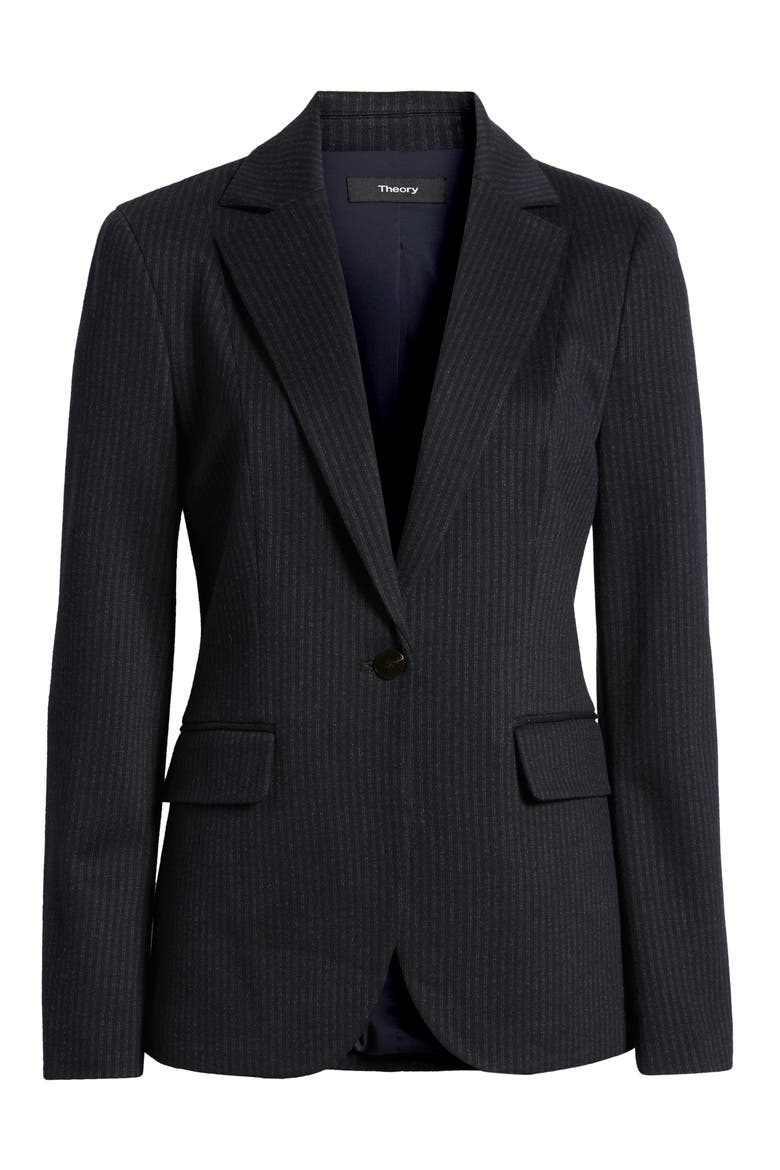 Fairfield Stripe Riding Blazer, Alternate, color, NAVY MULTI
