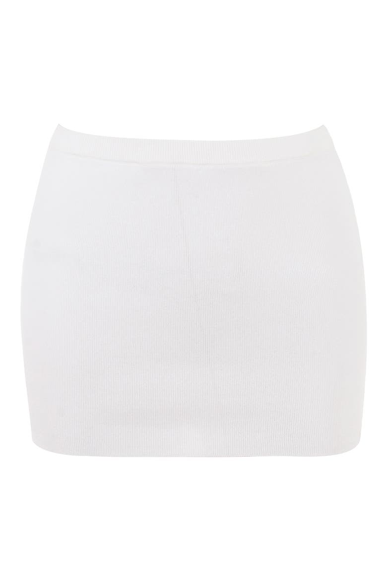 Mariella Rib Miniskirt, Alternate, color, WHITE