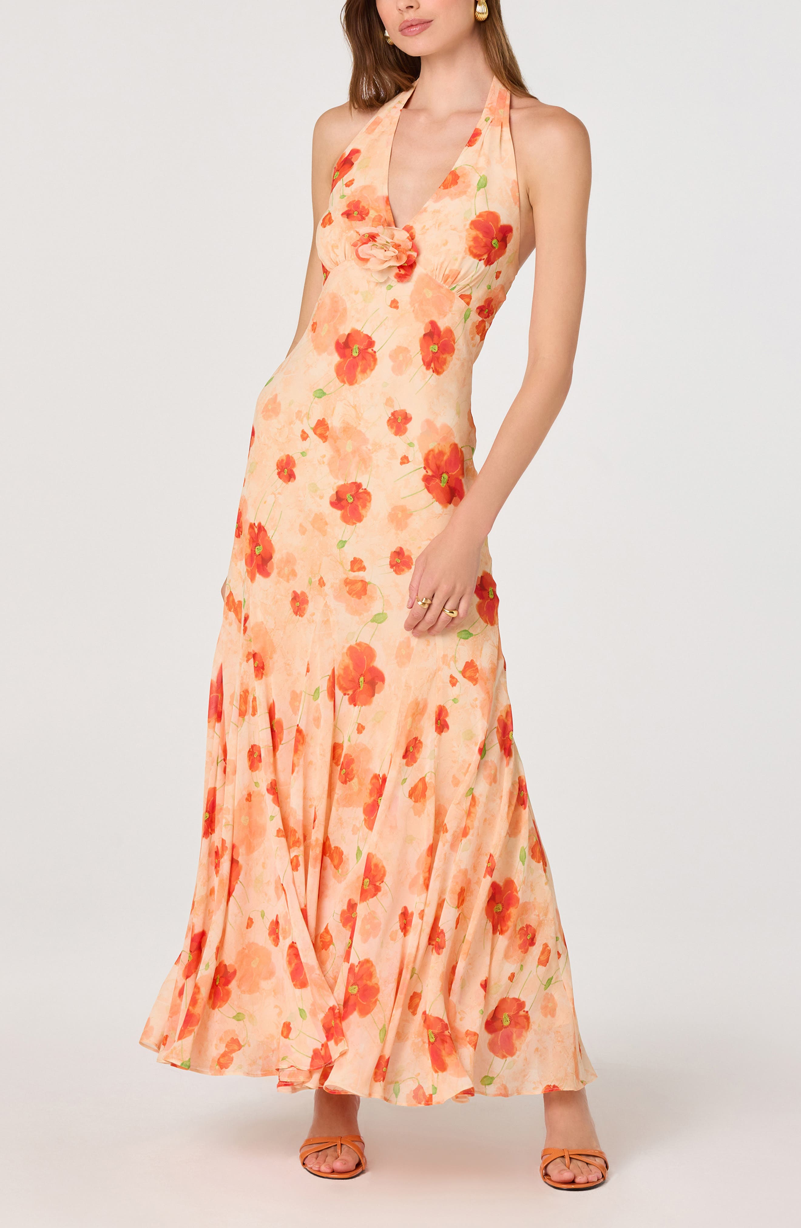 ORANGE FLORAL