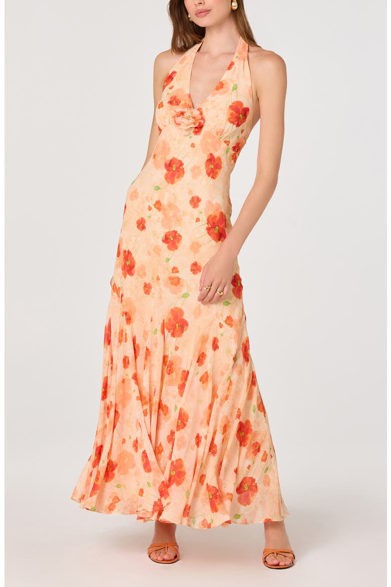 floral plunge maxi dress Cupshe Vacation Pending Tropical Maxi Dress - Multi