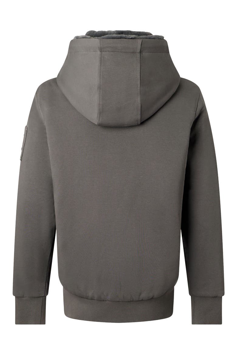 Classic Bunny Fleece Jacket with Removable Faux Fur Lining, Alternate, color, CEMENT