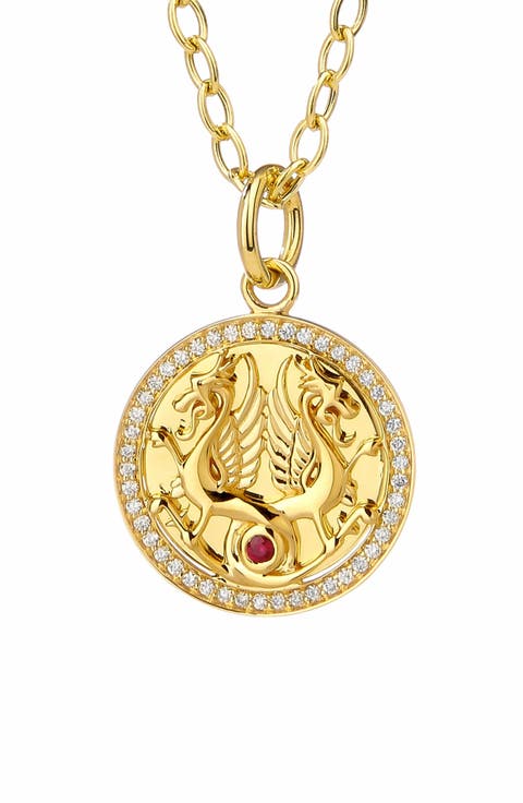 Mystical Dragon Heart Charm