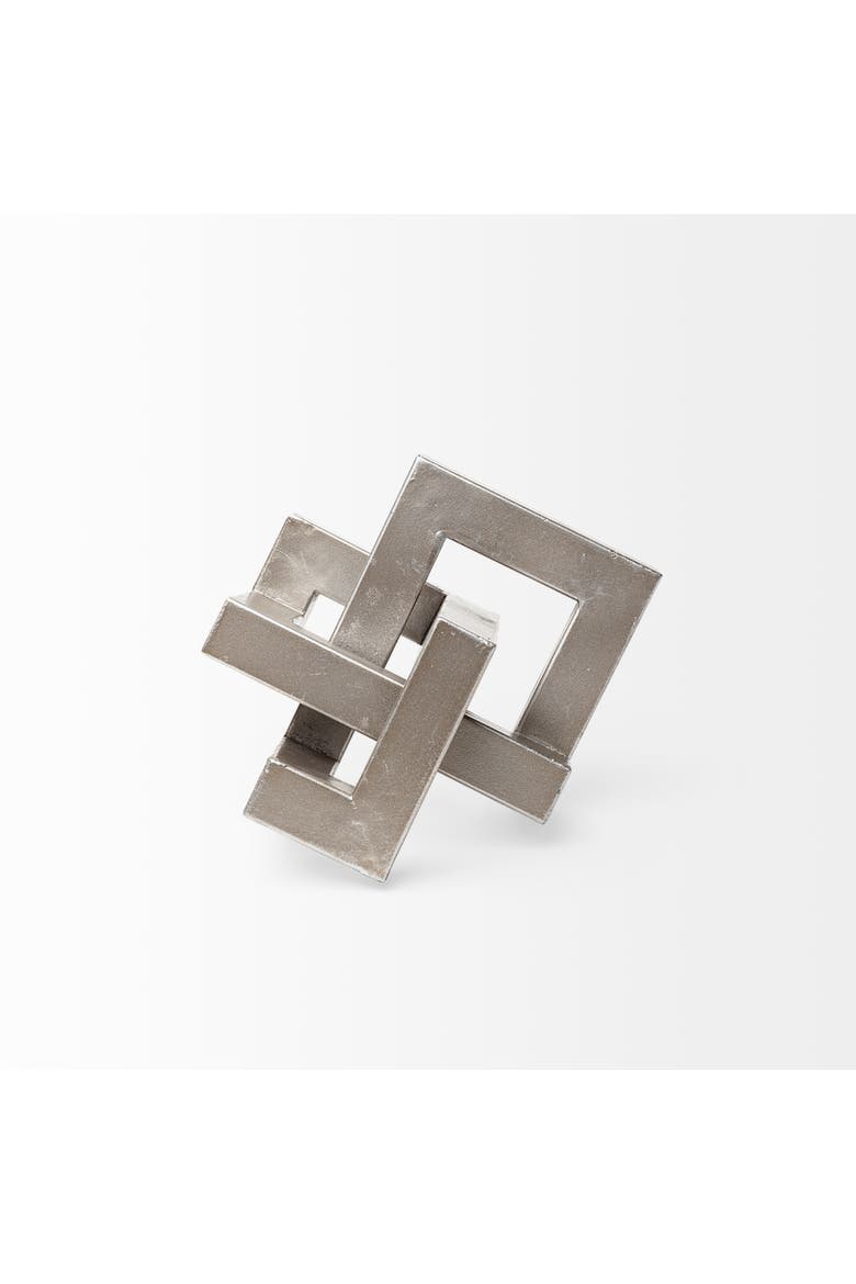 Link Metal Sculpture Decorative Object, Alternate, color, Silver