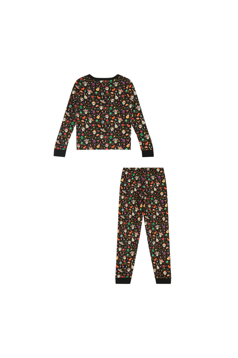 Día de los Muertos 2-Piece Set - Calaveras & Icons Print, Alternate, color, Día de los Muertos
