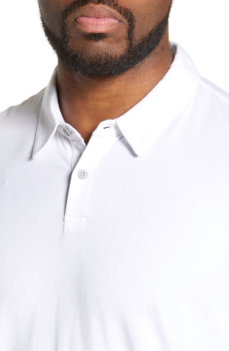 PAIGE Burke Slim Fit Polo, Alternate, color, Freshwhite