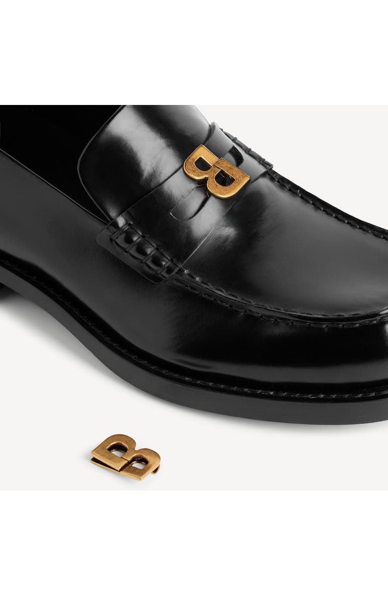 Balenciaga B Logo Comfy Loafer, Alternate, color, Black