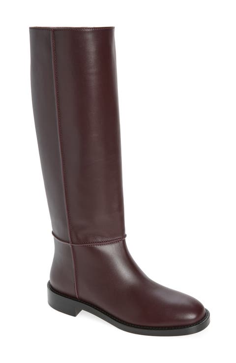 Étrier Leather Knee High Boot