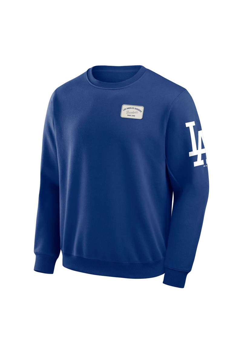Men's Darius Rucker Collection by Fanatics Royal Los Angeles Dodgers Washed Crew Neck Pullover Sweatshirt, Alternate, color, Royal