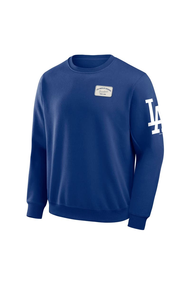 Darius Rucker Collection by Fanatics Men's Darius Rucker Collection by Fanatics Royal Los Angeles Dodgers Washed Crew Neck Pullover Sweatshirt, Alternate, color, Royal
