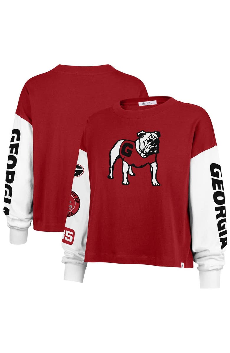 '47 Women's '47 Red Georgia Bulldogs Sydney Long Sleeve T-Shirt, Alternate, color, Red
