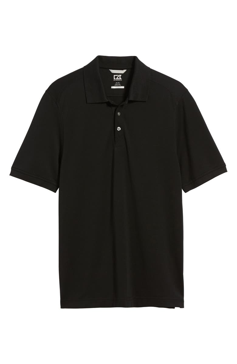 Cutter & Buck Advantage Tri-Blend Piqué Polo, Alternate, color, Black