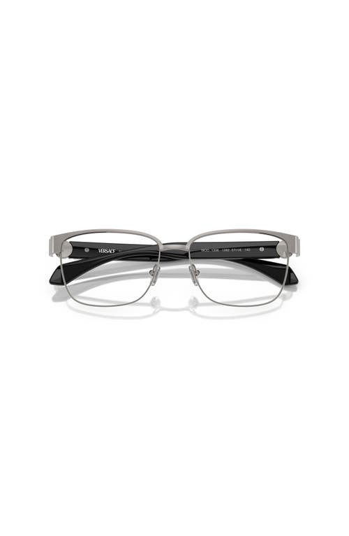 Versace 57mm Square Optical Glasses In Gray
