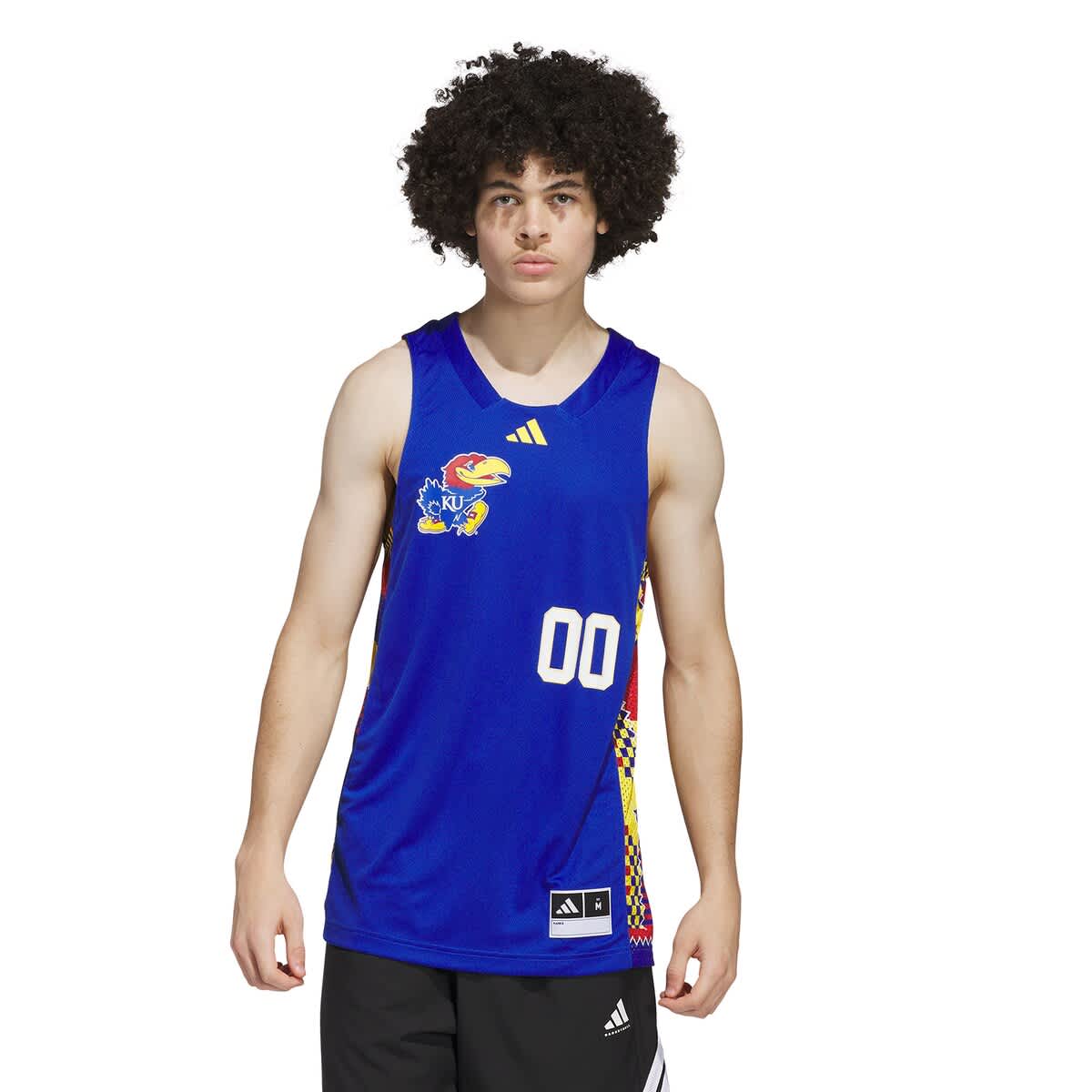 adidas Men's adidas #00 Royal/Red Kansas Jayhawks Black History Month ...