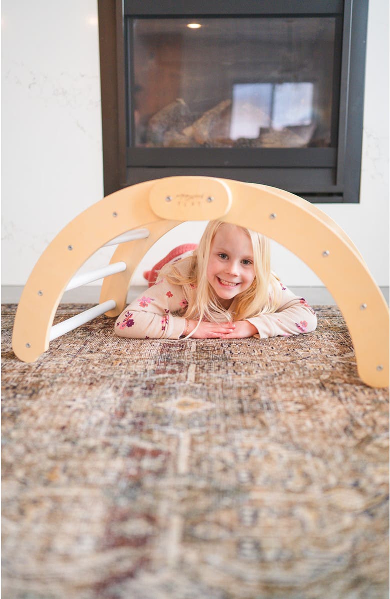 Poppyseed Play Foldable Climbing Arch & Rocker, Alternate, color, White