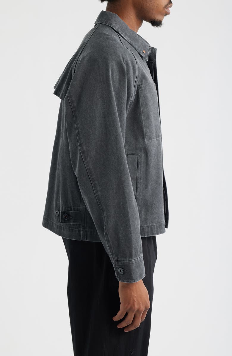 Snow Peak Sulfur Dyed Faded Jacket, Alternate, color, Charcoal