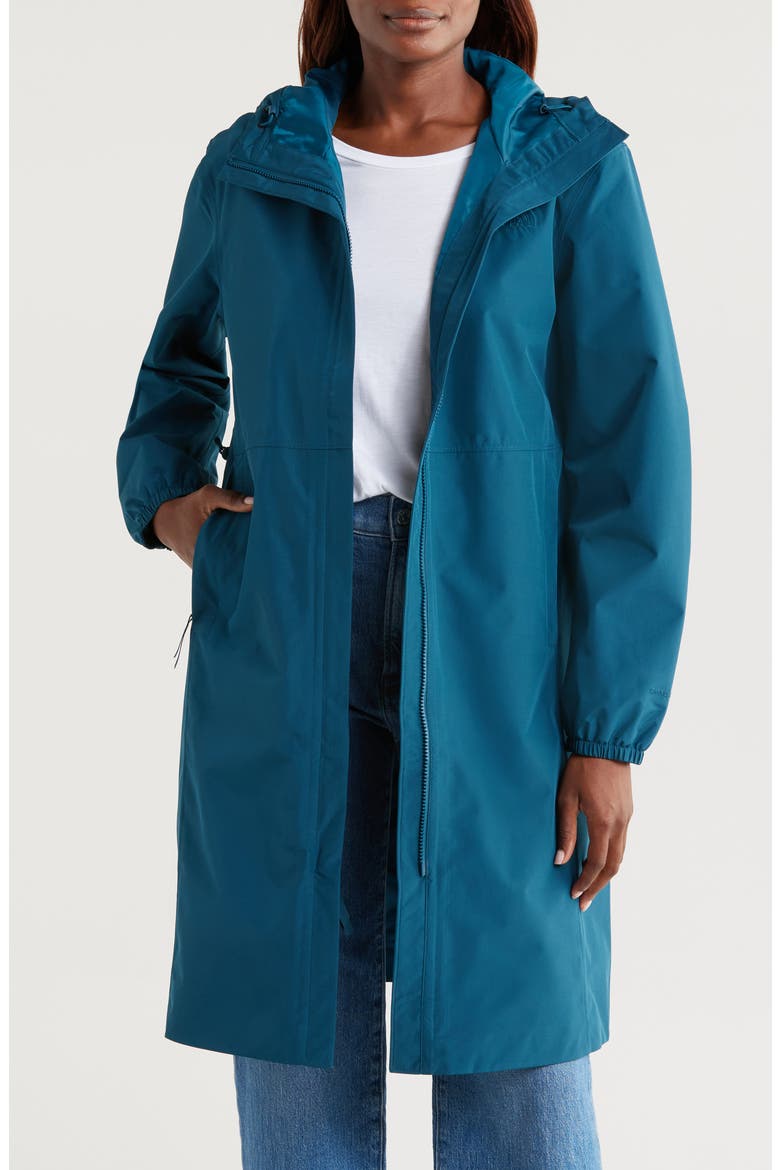 Daybreak Water Repellent Hooded Jacket, Main, color, MIDNIGHT PETROL