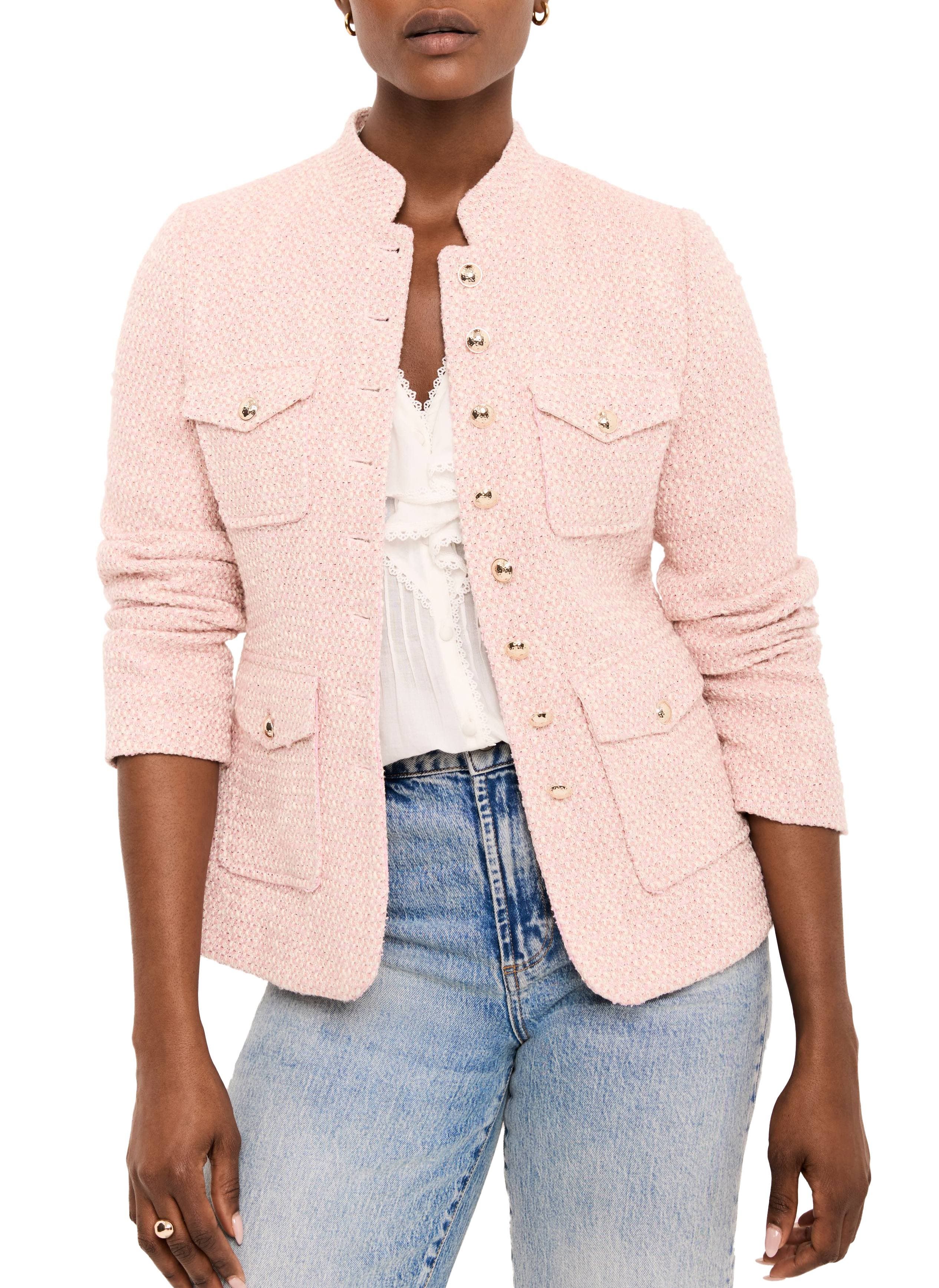 Cotton Blend Boucle Jacket (Women) | Nordstrom
