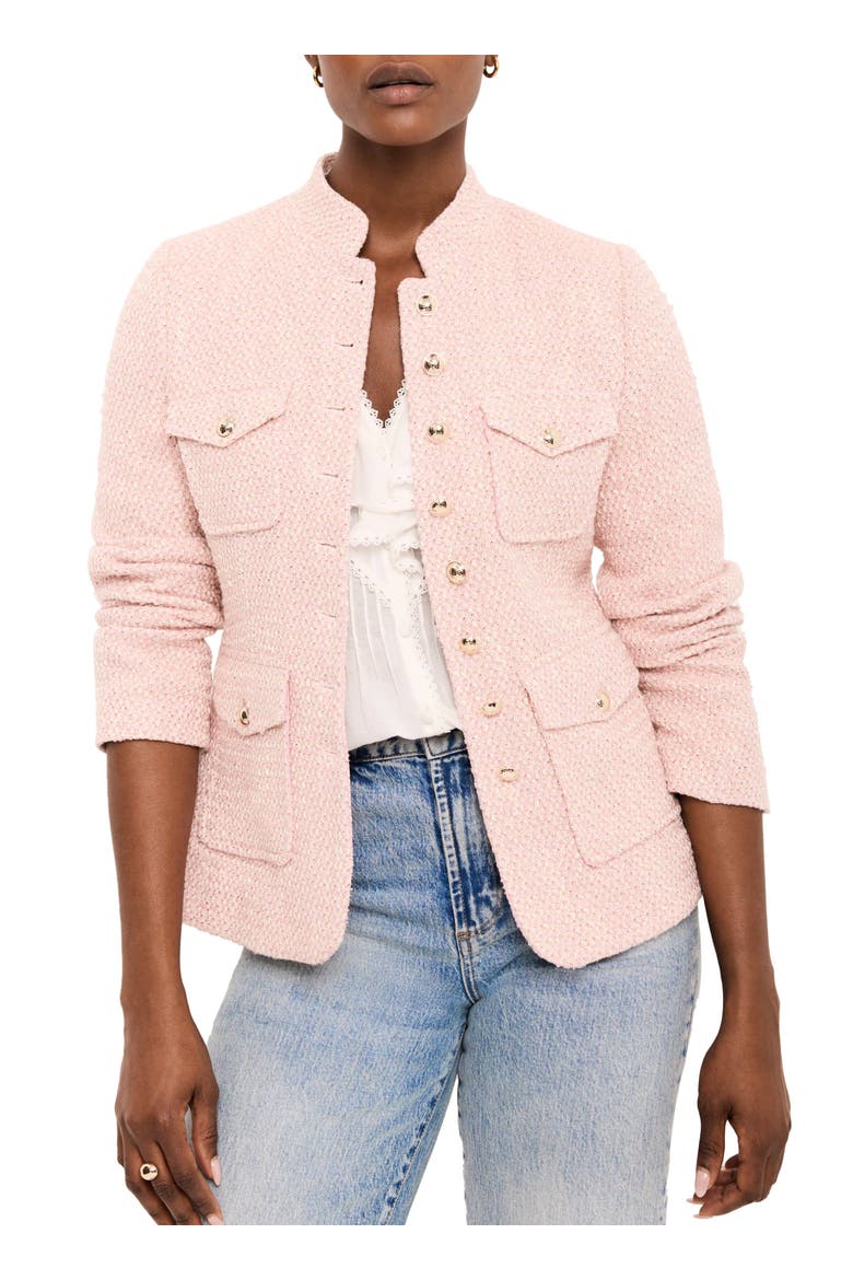 Cotton Blend Boucle Jacket (Women) | Nordstrom