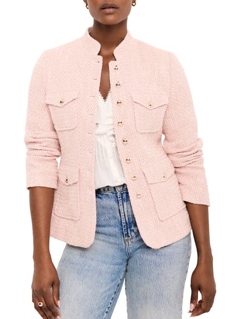 Cotton Blend Boucle Jacket