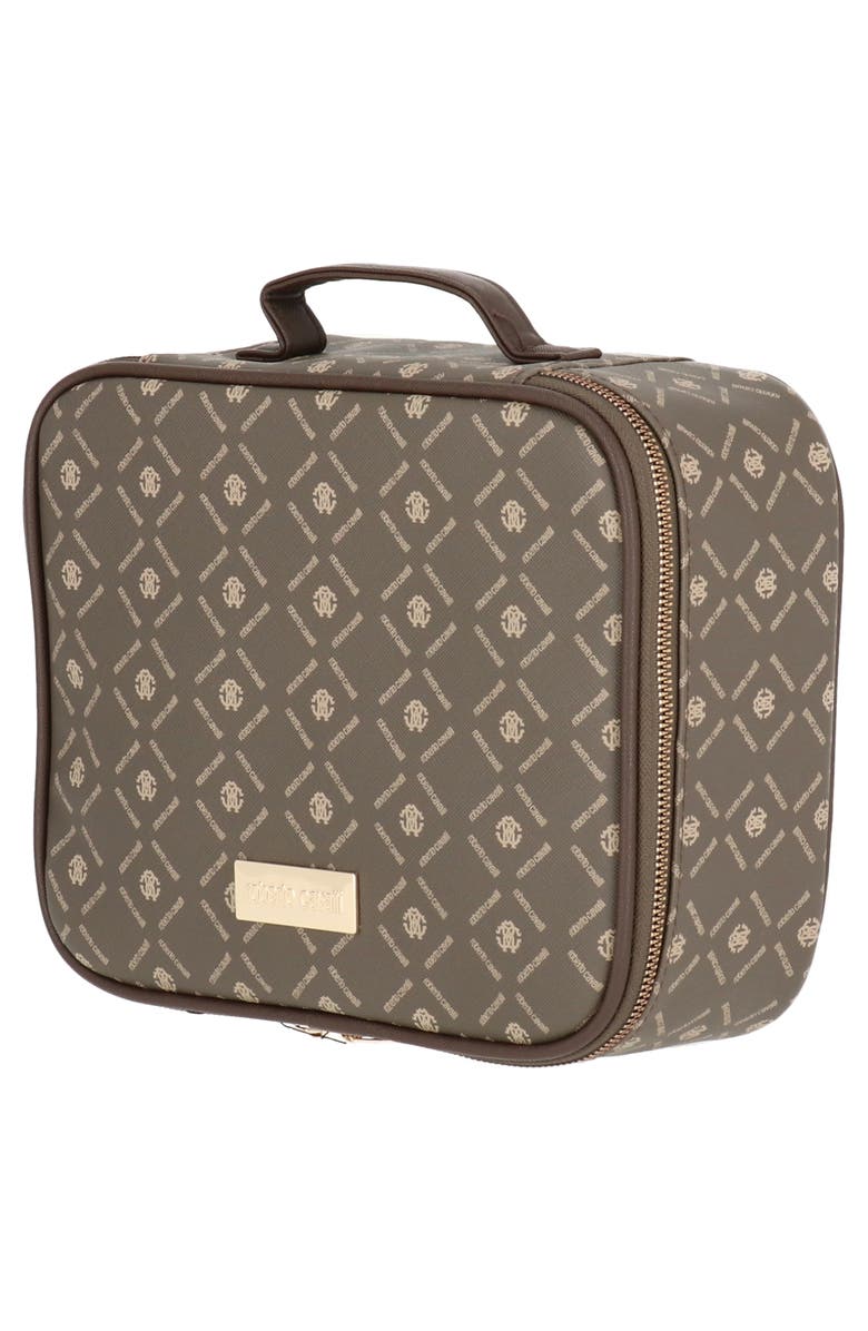 Roberto Cavalli Monogram Square Cosmetic Case, Alternate, color,