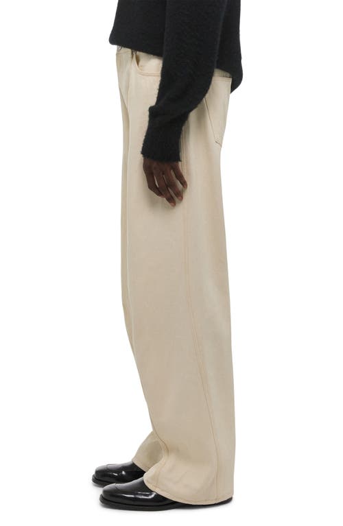 Helmut Lang Ski Wide Leg Jeans In Neutral