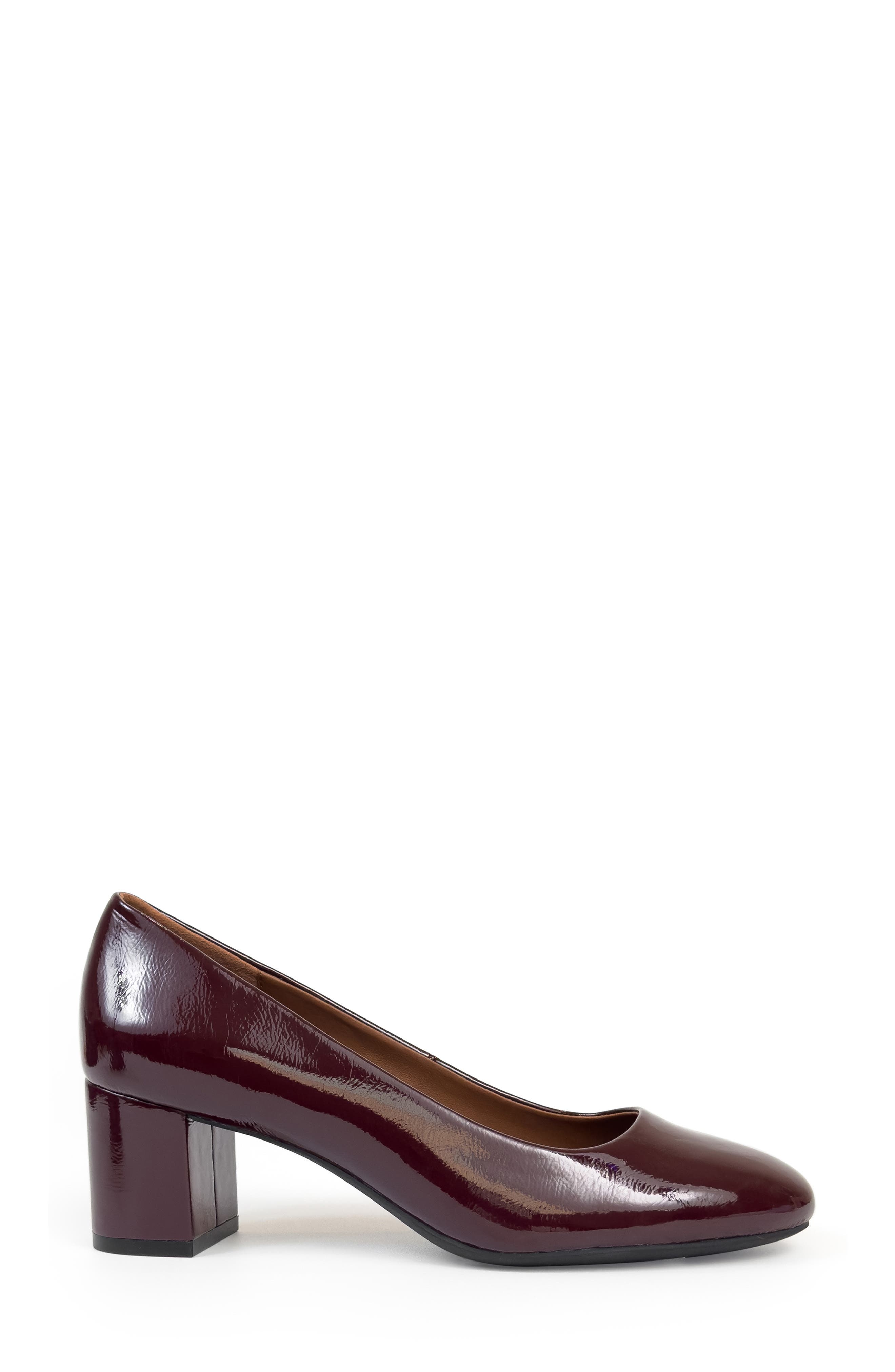 Faux Leather Pump, Alternate, color, MERLOT