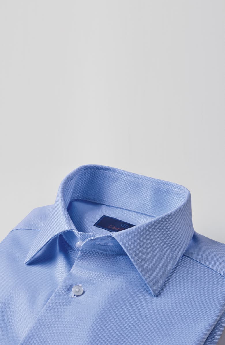 David Donahue Trim Fit Royal Oxford Dress Shirt, Alternate, color, Lilac