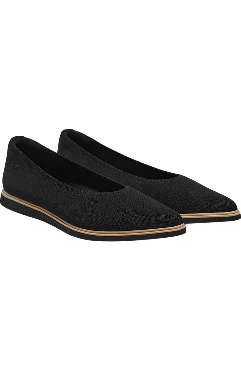 VIVAIA Pointed-Toe All-Day Standing Flats, Main, color, Black