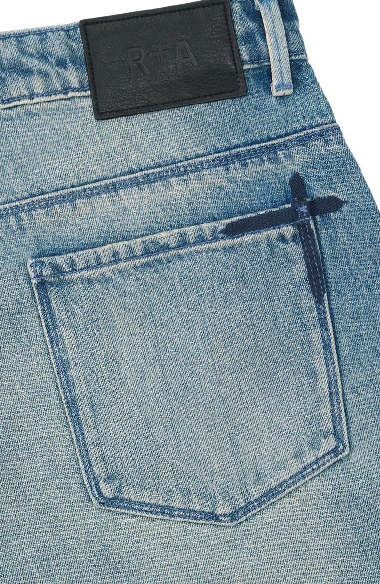 RtA Gustavo Oversize Denim Bermuda Shorts, Alternate, color,