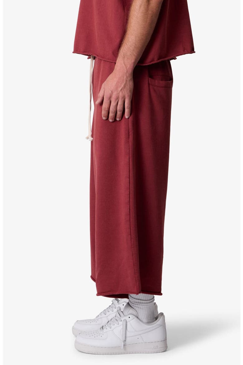 Extralong Sweat Shorts, Alternate, color, MAROON
