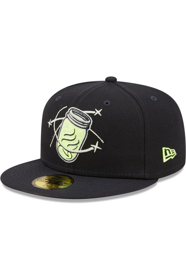 Men's New Era Navy Columbia Fireflies Authentic Collection Team Alternate 59FIFTY Fitted Hat, Alternate, color, Navy
