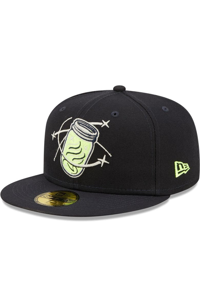 New Era Men's New Era Navy Columbia Fireflies Authentic Collection Team Alternate 59FIFTY Fitted Hat, Alternate, color, Navy