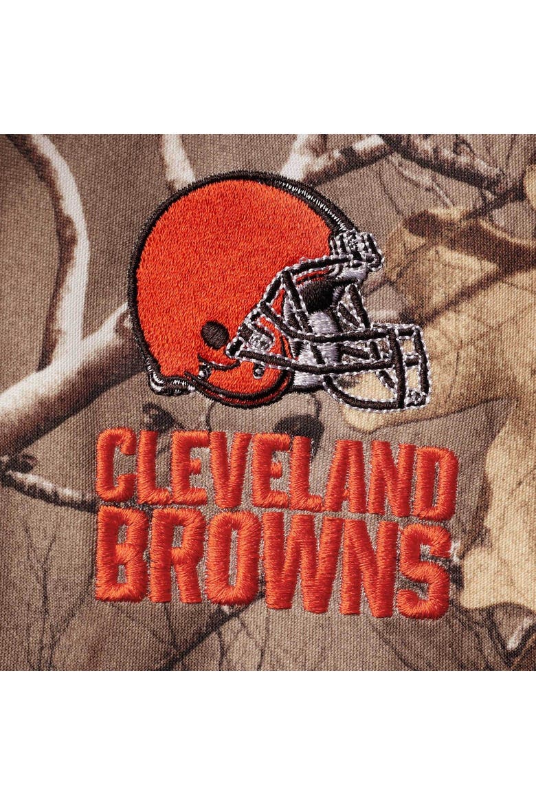 Men's Dunbrooke Realtree Camo Cleveland Browns Circle Champion Tech Fleece Pullover Hoodie, Alternate, color, Realtree Camo