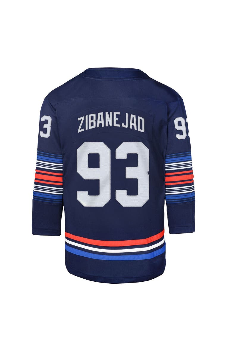 Youth Mika Zibanejad Navy New York Rangers Alternate Premier Player Jersey, Alternate, color, Navy