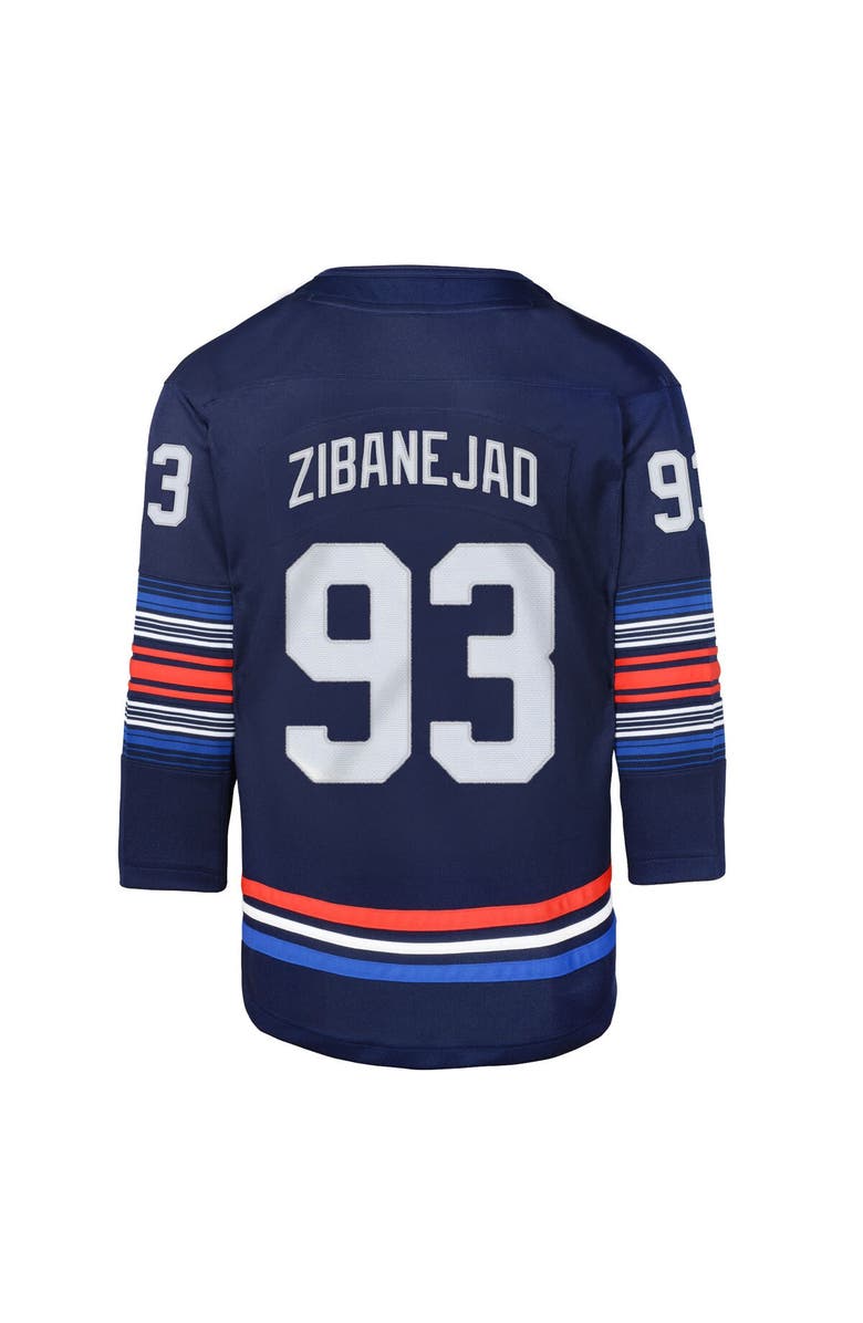 Outerstuff Youth Mika Zibanejad Navy New York Rangers Alternate Premier Player Jersey, Alternate, color, Navy