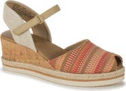 BARETRAPS Acadia Peep Toe Wedge Sandal
