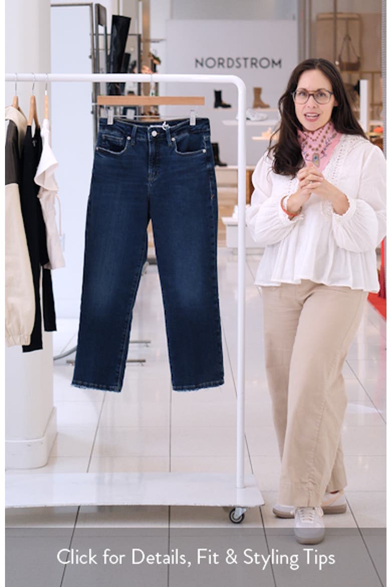 Good Petite High Waist Straight Leg Jeans video