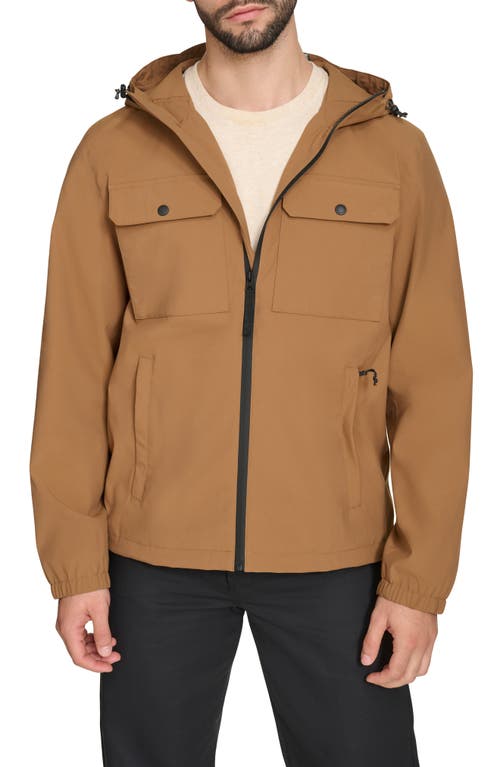 Levi's Men's Hooded Rain Jacket In Worker Brown