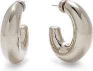 Lady Grey Bubble Hoop Earrings